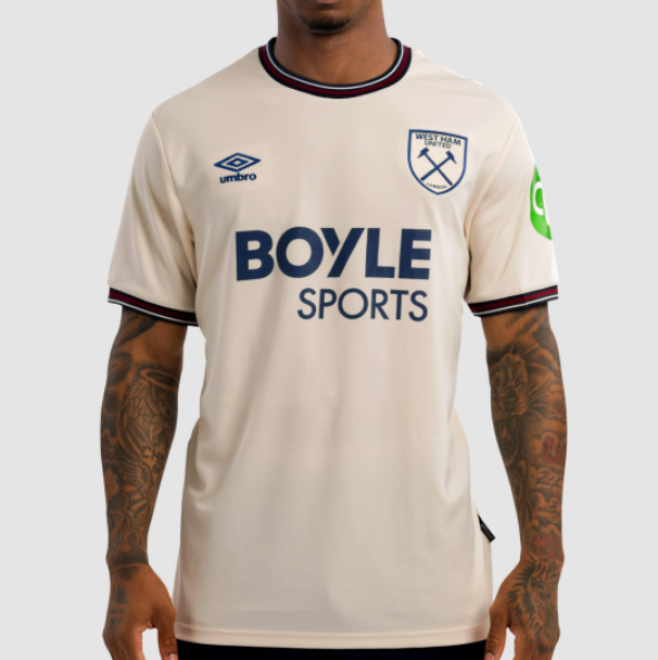 2025-26 West Ham United Away Soccer Jersey Shirt